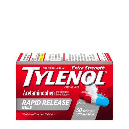 TYLENOL Tylenol Rapid Release Gelcap 50 Count, PK72 3048840